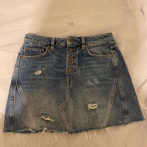 Free People Denim Skirt